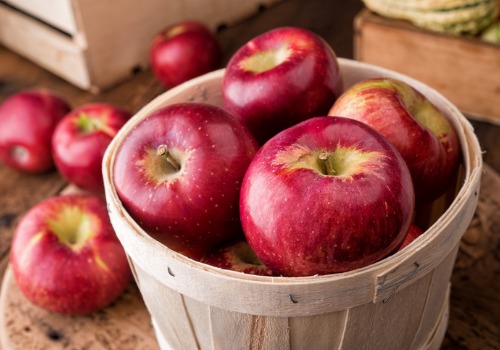 basket of red apples