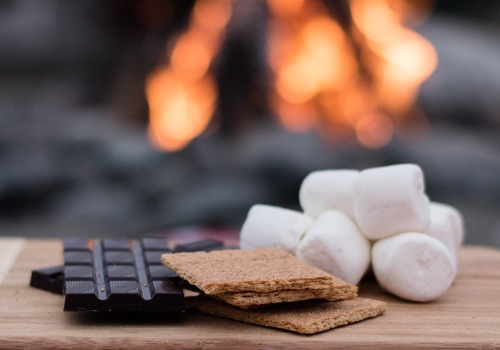 S'mores in Front of a Campfire as Part of Tanner's Fall Activities for Moline IL